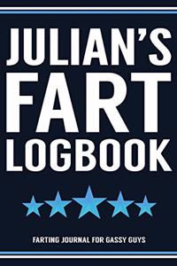 Julian's Fart Logbook Farting Journal For Gassy Guys