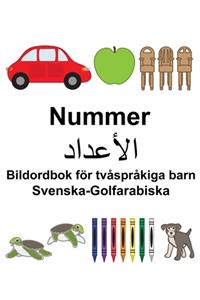 Svenska-Golfarabiska Nummer/الأعداد Bildordbok för tvåspråkiga barn