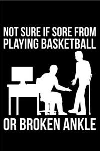 Not Sure If Sore From Playing Basketball Or Broken Ankle