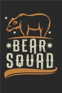 Bear Squad Group Bear: Calendar, weekly planner, diary, notebook, book 105 pages in softcover. One week on one double page. For all appointments, notes and tasks that you 