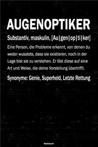 Augenoptiker Notizbuch