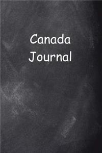 Canada Journal Chalkboard Design