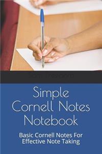 Simple Cornell Notes Notebook