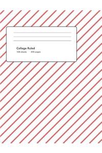 Lines Composition book with College Ruled Paper 200 pages