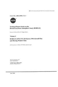 Boreas Afm-3 Ncar Electra 1994 Aircraft Flux and Moving Window Data