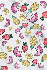 Fruits Watermelon Pineapple Lemon Strawberry