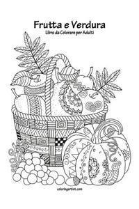 Frutta e Verdura Libro da Colorare per Adulti 1