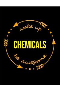 Wake Up Mix Be Awesome Cool Notebook for a Chemical Technician, Legal Ruled Journal