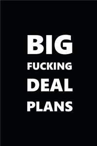 2019 Weekly Planner Funny Theme Big Fucking Deal Plans 134 Pages