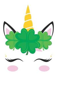 Unicorn St Patrick's Day Journal Notebook