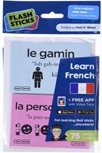 Flashsticks French Starter Pack Intermediate (Family, Friends & Pets)