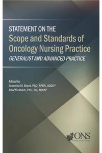 Statement on the Scope and Standards of Oncology Nursing Practice