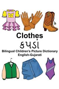 English-Gujarati Clothes Bilingual Children's Picture Dictionary