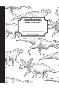 Composition notebook graph ruled paper 8.5 x 11