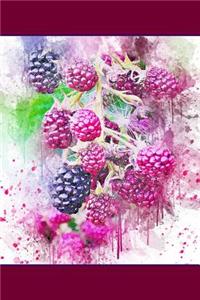Black Raspberries - Lined Notebook with Margins
