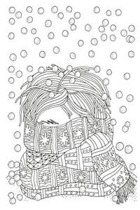 Color My Cover Christmas Journal - Winter Scarf