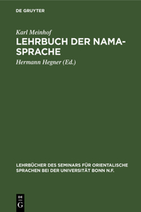 Lehrbuch Der Nama-Sprache