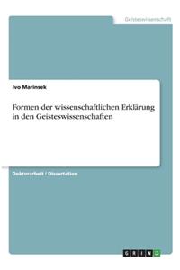 Formen der wissenschaftlichen Erklärung in den Geisteswissenschaften