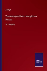 Verordnungsblatt des Herzogthums Nassau