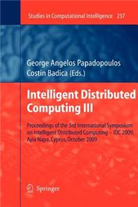 Intelligent Distributed Computing III