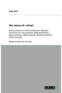 Richtig zitieren