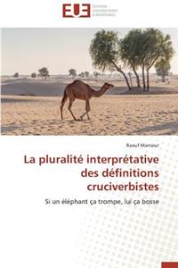 La Pluralit� Interpr�tative Des D�finitions Cruciverbistes