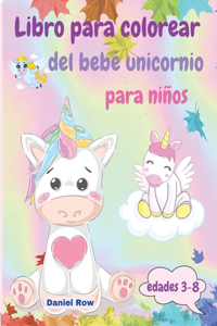 Libro para colorear del Bebé Unicornio para niños