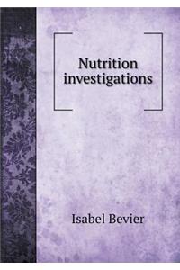 Nutrition Investigations