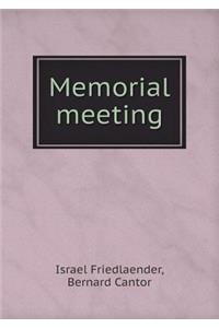 Memorial Meeting