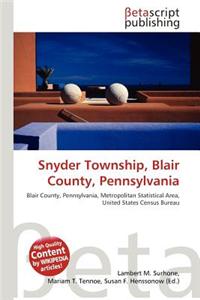 Snyder Township, Blair County, Pennsylvania
