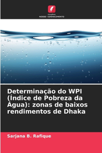 Determinação do WPI (Índice de Pobreza da Água)