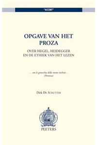 Opgave van het proza