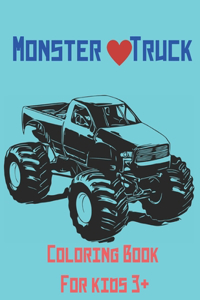 Monster Truck Coloring Book For kids 3+