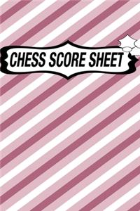 Chess Score Sheet