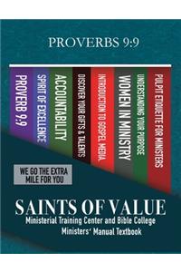 Saints Of Value Ministerial Training Center & Bible College