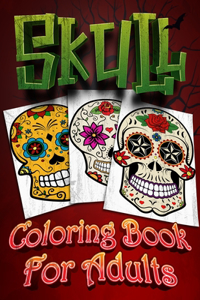 skull coloring book for adults