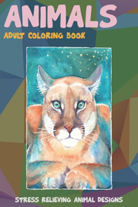Adult Coloring Book Animals - Stress Relieving Animal Designs