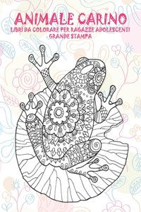 Libri da colorare per ragazze adolescenti - Grande stampa - Animale carino