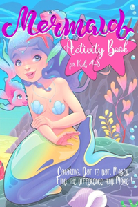 Mermaid Activity Book for Kids Ages 4-8