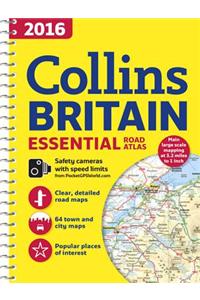 2016 Collins Essential Road Atlas Britain