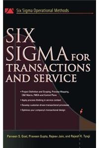 Six SIgma for Transactions and Service