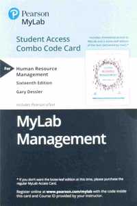 Mylab Management with Pearson Etext -- Combo Access Card -- For Human Resource Management