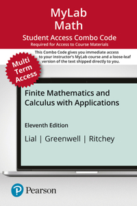 Mylab Math with Pearson Etext -- Combo Access Card -- For Finite Mathematics and Calculus with Applications (24 Months)