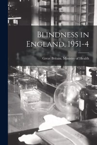 Blindness in England, 1951-4