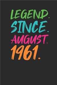 Legend Since August 1961