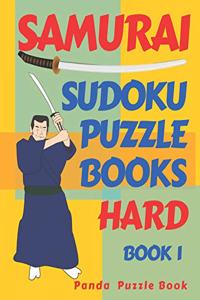 Samurai Sudoku Puzzle Books - Hard - Book 1