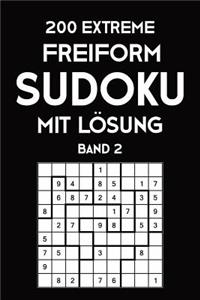 200 Extreme Freiform Sudoku Mit Lösung Band 2