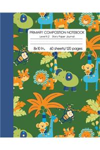 Primary Composition Notebook Level K-2 Story Paper Journal