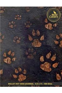 Meow Covers Bullet Dot Grid Journal - 8.5 X 11 - 100 Sites