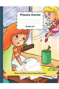 Primary Journal Grades K-2 Draw and Write Story Paper Notebook